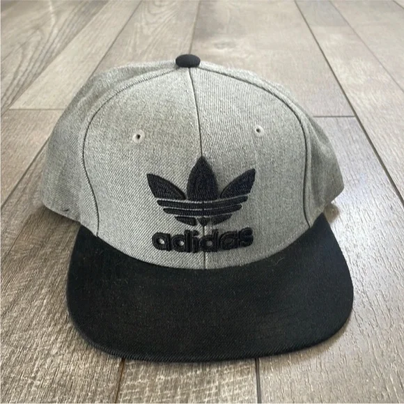 Adidas Gray and Black Adjustable Hat. - Picture 2 of 5